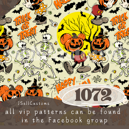 Vintage Pumpkin Heads 1072