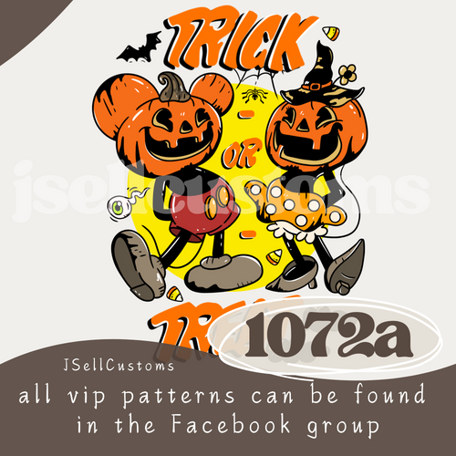 Vintage Pumpkin Heads 1072a PNG