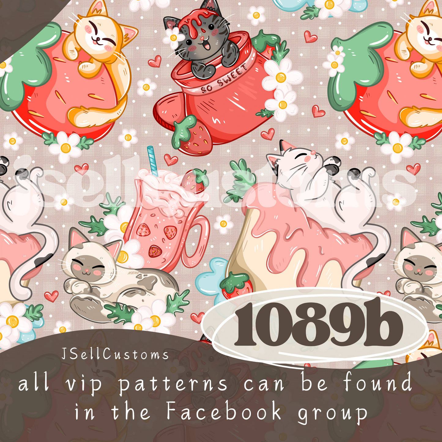 Strawberry Cats 1089