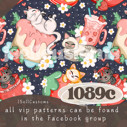 Strawberry Cats 1089