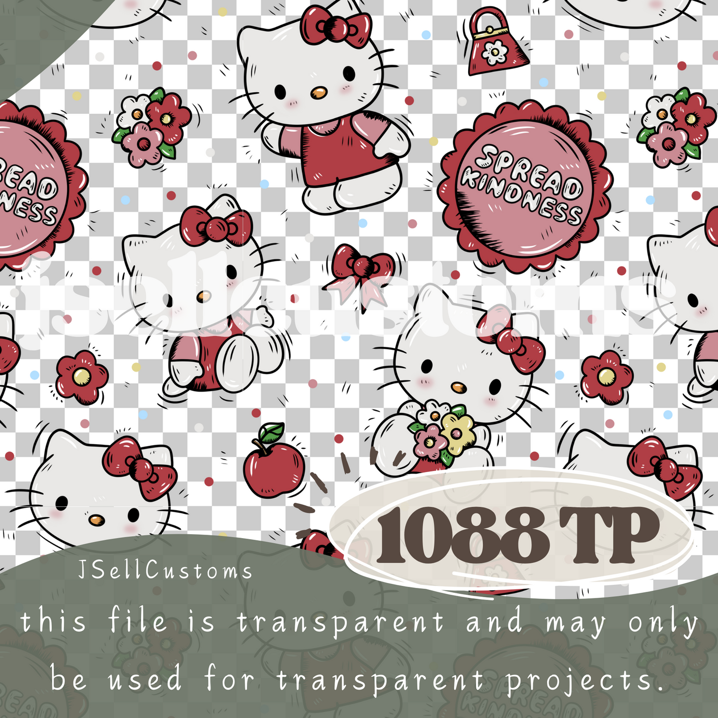 Vintage Kitty 1088 Transparent